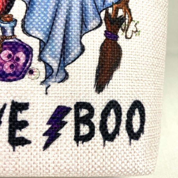 WZMPA Cosmetic Bag Peace Love Boo Halloween Makeup Pencil Case - Picture 7 of 11